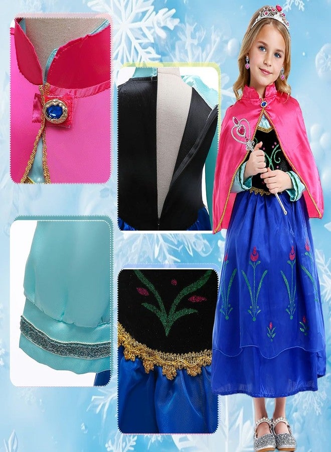 Luzlen Little Girls Princess Dress Halloween Cosplay Costume Kids Birthday Outfits Princess Fancy Dress, 3-4 Years(Label 110) - Image 4